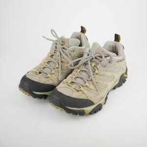 MERRELL Moab Ventilator Women's 8.5 Brown Leather Athletic Walking Hiking Shoes
